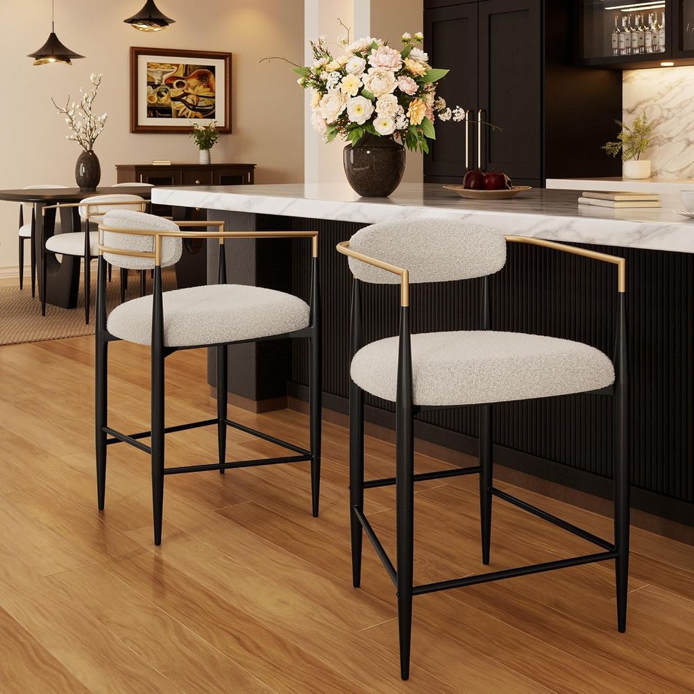 Set of 2 Upholstered Counter S - Home Bar And Counter ulasan dan harga
