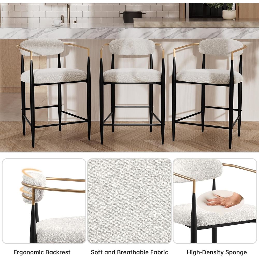 Set of 2 Upholstered Counter S - Home Bar And Counter ulasan dan harga