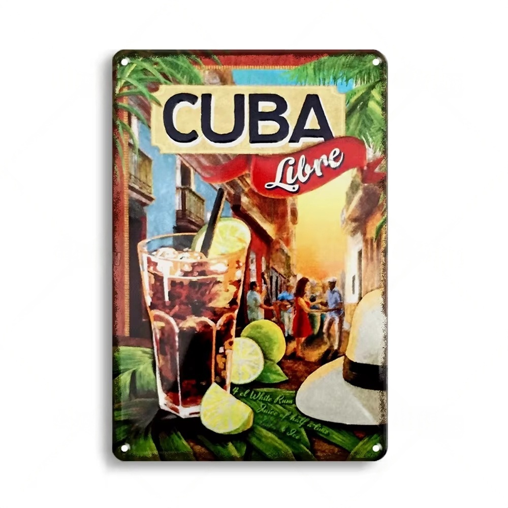 Rusty Metal Tin Sign Beer Meta - Home Bar Signs ulasan dan harga
