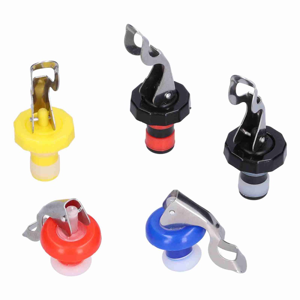 5pcs Silicone Wine Bottle Plug - Wine Preservation Pump ulasan dan harga