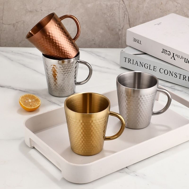 New Double Wall Steel Coffee C - Mule Copper Mug ulasan dan harga