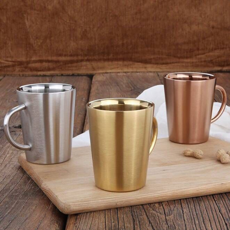 New Double Wall Steel Coffee C - Mule Copper Mug ulasan dan harga