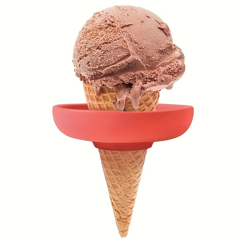 2pcs Silicone Ice Cream Holder - Garnish Tray Set ulasan dan harga