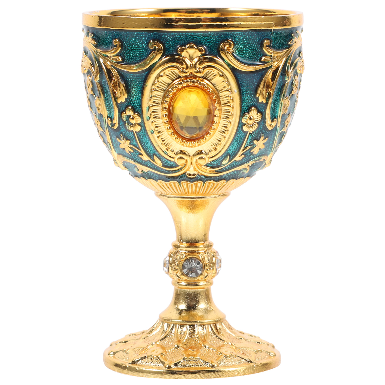 Gold Chalice Cup Retro Vintage - Old Fashioned Glass ulasan dan harga